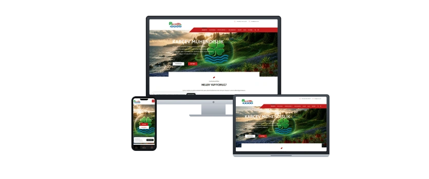 Karçev web sitesi ekran görüntüleri